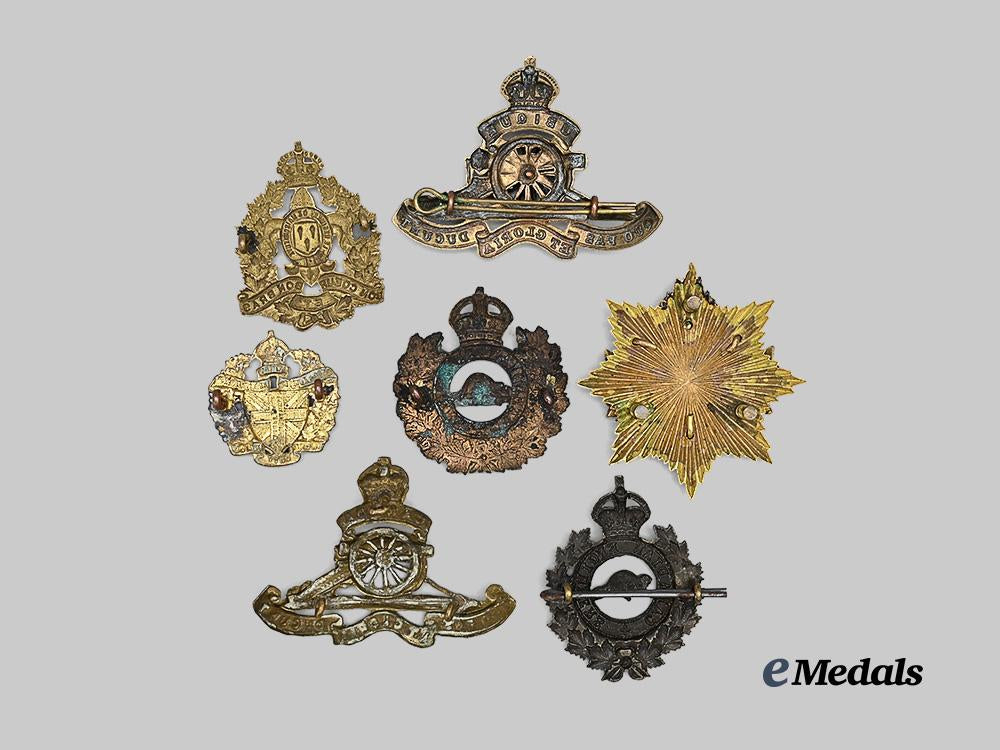 canada,_c_e_f._a_lot_of_seven_cap_badges_e_medals__c7556_3