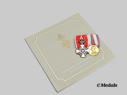 serbia,_kingdom._a_medal_bar_of_karageorge_and_gold_commemorative_medal_belonging_to_tsar_ferdinand_i_of_bulgaria_e_medals__e_u24500_8