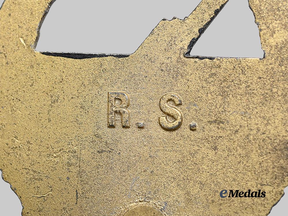germany,_kriegsmarine._a_coastal_artillery_badge,_wartime_example_with_postwar_finish,_by_rudolf_souval_e_medals__g62173_5