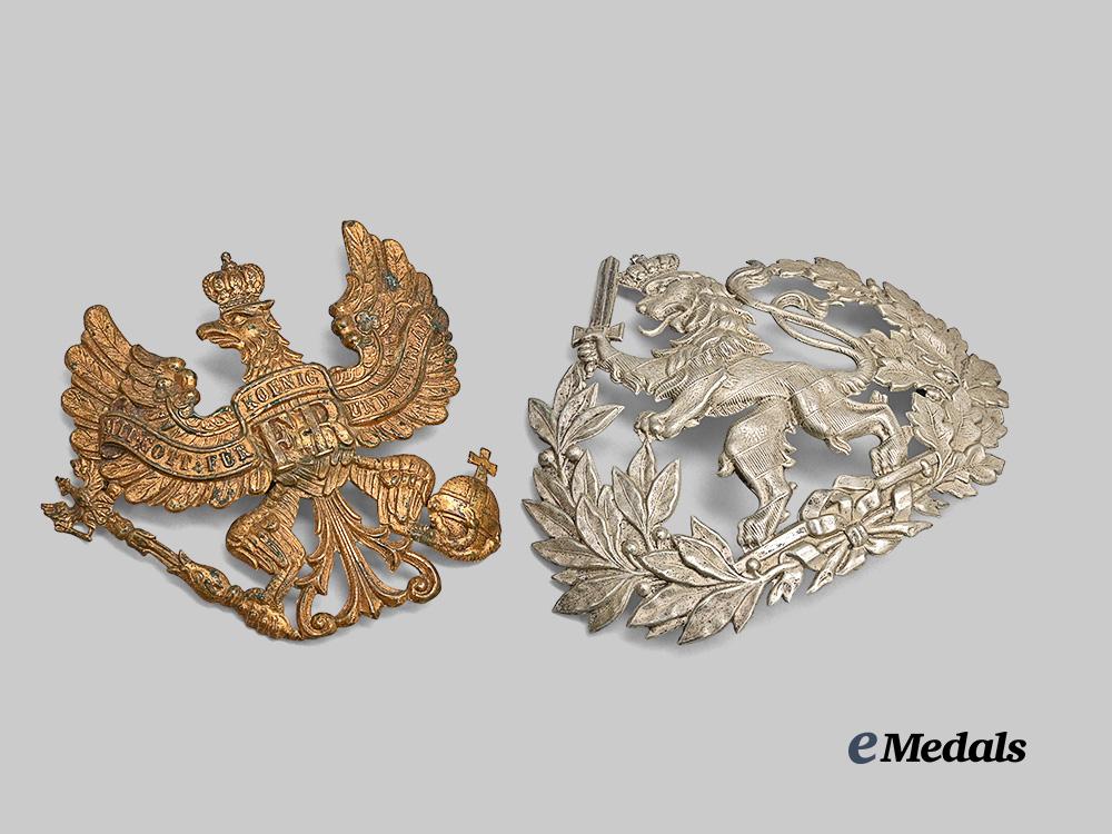 germany,_imperial._a_pair_of_helmet_plates,_hesse_and_prussia_issue_e_medals__g62385_2