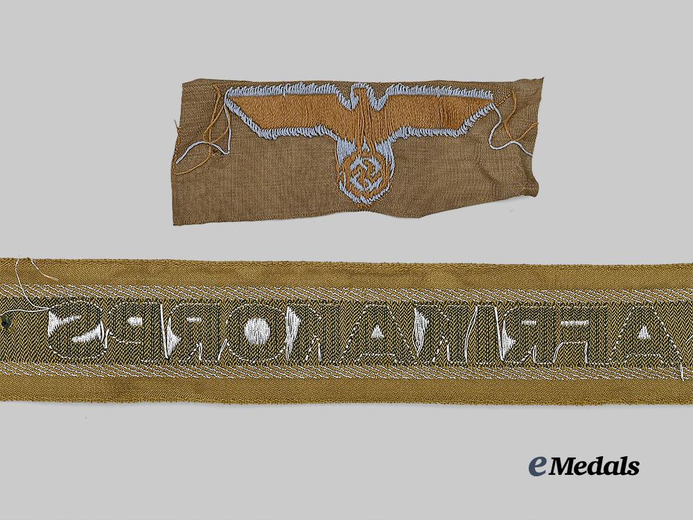 germany,_wehrmacht._an_afrikakorps_cuff_title,_with_cap_eagle_e_medals__g63094_4