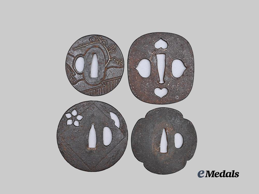 japan,_empire._a_lot_of_four_edo_period_tsubas_e_medals__w8705_3