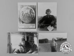 A Lot Of Four Post-War Knight's Cross Recipient Signed Photographs