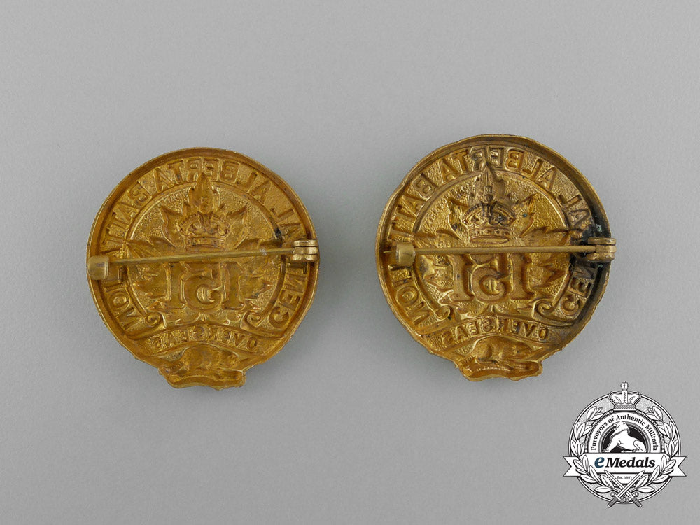 a_first_war151_st_infantry_battalion_officer's_collar_badge_pair_e_2365