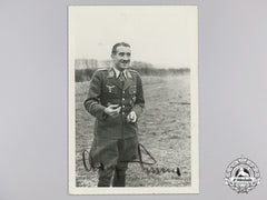 A Signed Private Photograph Of Luftwaffe Ace Adolf Galland