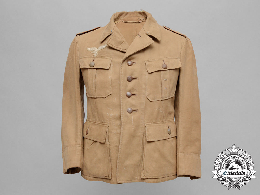 A Luftwaffe Tropical Tunic By Walter Hartung Magdeburg – eMedals