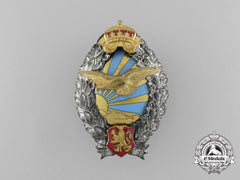A Second War Bulgarian Pilot's Badge; Type Ii