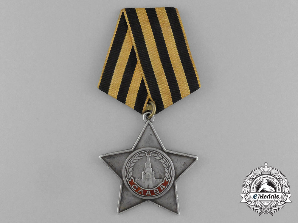 a_soviet_russian_order_of_glory;3_rd_class_to_fyodor_alekseevich_chernenko_e_3603