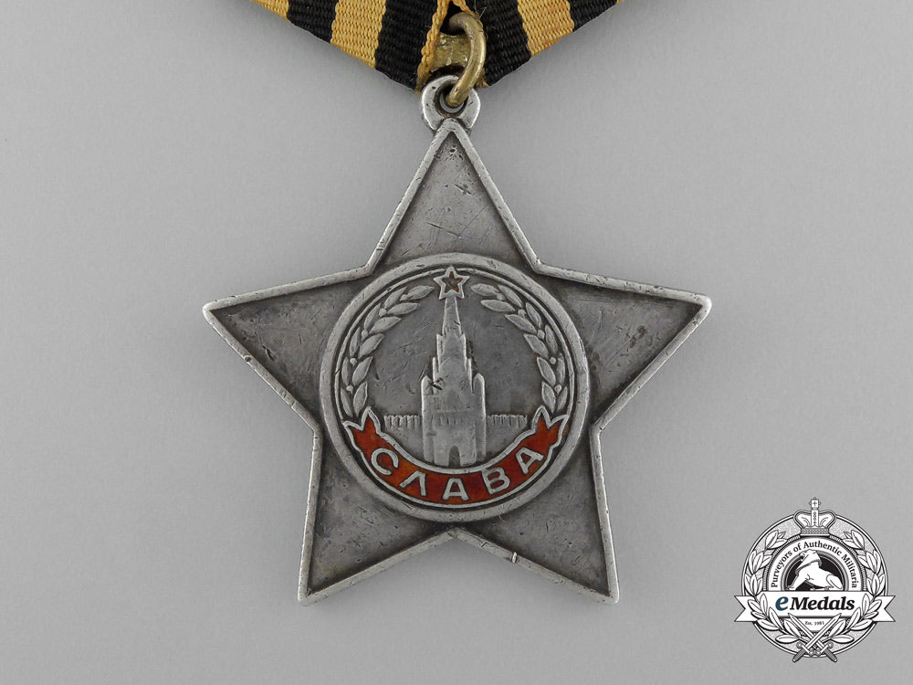 a_soviet_russian_order_of_glory;3_rd_class_to_fyodor_alekseevich_chernenko_e_3604
