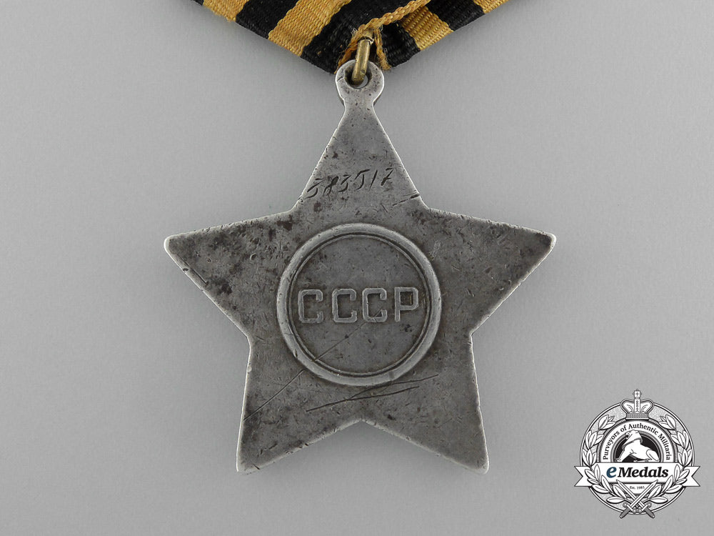 a_soviet_russian_order_of_glory;3_rd_class_to_fyodor_alekseevich_chernenko_e_3605