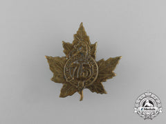 A First War 75Th Infantry Battalion Cap Badge