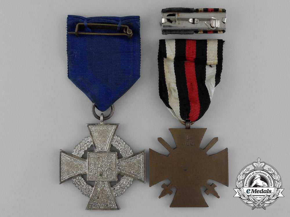 a_first&_second_war_german_faithful_service_medal_ribbon_pair_e_7637
