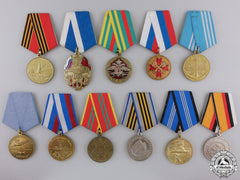 Eleven Russian Federation Medals & Awards