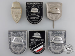 Six Stahlhelm Badges