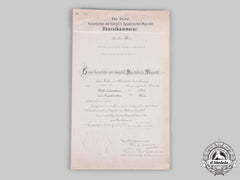 Germany, Luftwaffe. An Austrian Military Merit Cross Iii Class Certificate To Generalleutnant And Kc Winner Rieckhoff