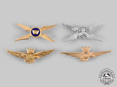 Italy, Republic. A Lot Of Four Italian Air Force Badges
