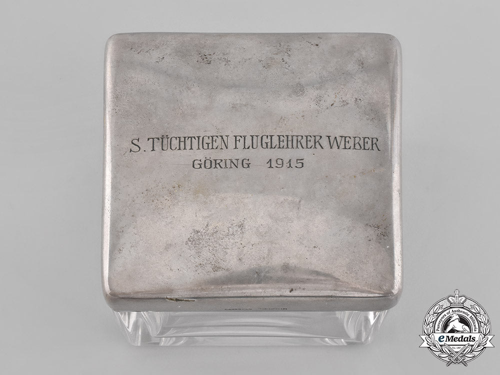 germany,_luftwaffe._a_silver&_glass_box_given_to_flight_instructor_ludwig_weber_by_his_graduating_student_hermann_göring_in1915_emd_0629_2__1