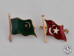 Turkey, Ottoman Empire. Two Regimental Flag Badges, C.1915