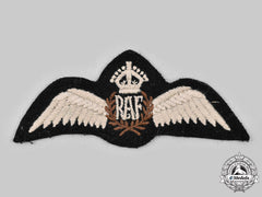 United Kingdom. A Second War Royal Air Force (Raf) Pilot Badge
