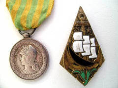 Tonkin 1883-85 Medal / Foreign Legion Badge