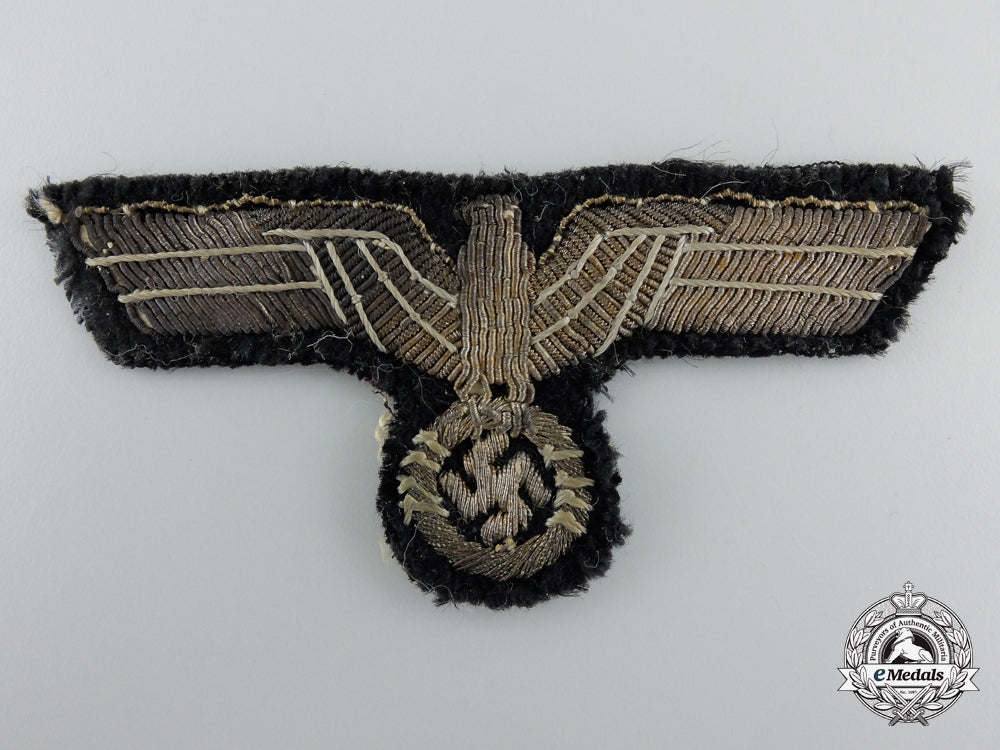 an_army-_panzer_style_breast_eagle_on_black_wool_backing_f_319