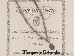 Fallschirmjäger Loyalty Chain & Certificate
