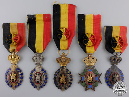 five_belgian_medals_and_awards_five_belgian_med_55229de79f3f7