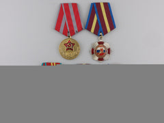 Five Russian Federation Armed Forces Medals