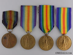 Four First War Victory Medals To The Royal Artillery