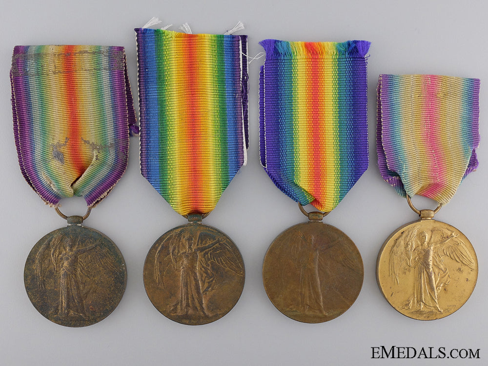four_first_war_victory_medals_to_the_army_service_corps_four_first_war_v_53beb0cf8f8c1