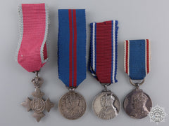 Four Miniature British Orders And Medals