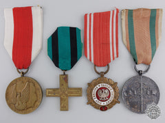 Four Polish Medals & Awards