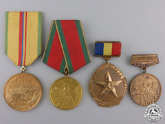 Four Romanian Agricultural Medals And Awards