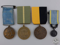 Four Swedish Shooting Medals And Awards