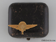 G.q. Parachute Gold Jump Pin To F.lt. G.e.cruwys