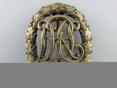 A Drl Sport Badge; Bronze Grade By Wernstein Jena