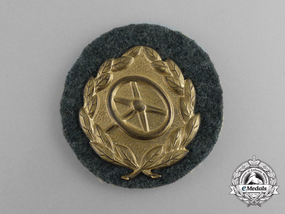 A Mint Gold Grade Wehrmacht Heer (Army) Driver’s Proficiency Badge