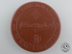 A 1941 Crete Invasion Commemorative Table Medal