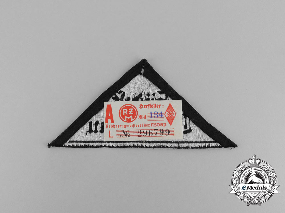 a_mint_and_unissued_hj/_dj_south-_east_upper_danube_district_sleeve_patch;_rzm_tagged_g_773_1