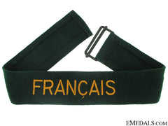German Custom’s Official Cufftitle “Français”