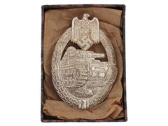 Cased Tank Badge-Silver Grade