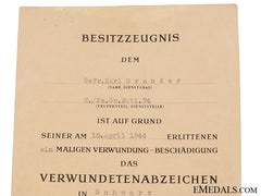 Wound Badge & Document