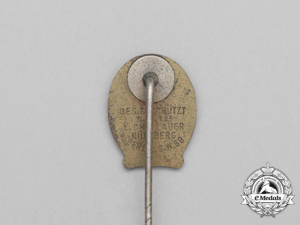 a_gold_grade_drl_sports_badge_miniature_stick_pin_by_christian_lauer_h_218_1_1