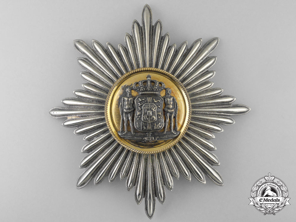 denmark,_kingdom._an_army_officers_shako_plate,_c.1880_h_762