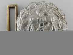 A Kriegsmarine Administrative Officer's Undress Belt Buckle; Published Example
