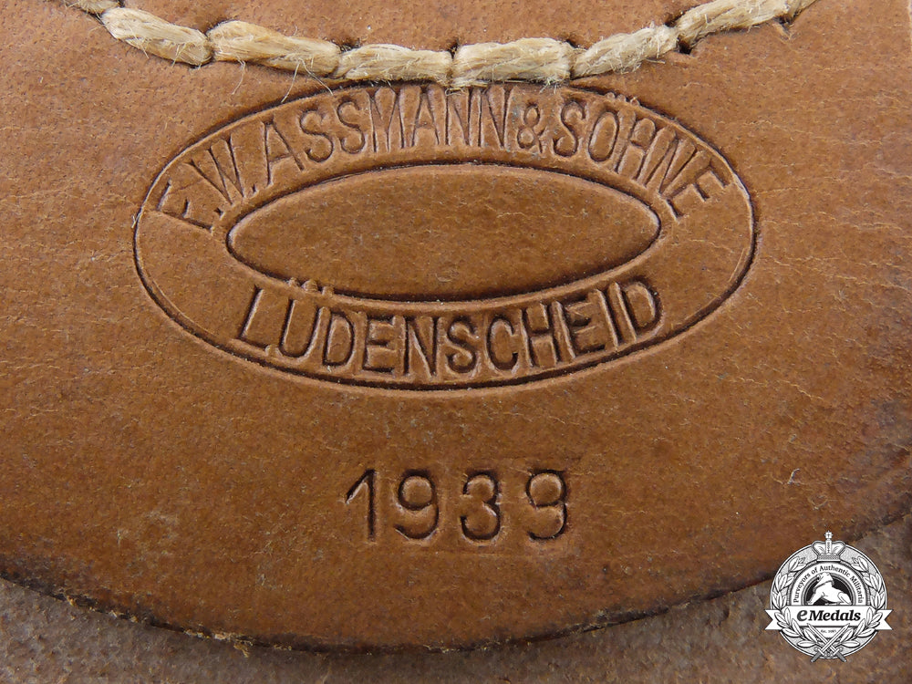a_luftwaffe_belt_buckle_and_leather_tab;_assmann_marked_i_103