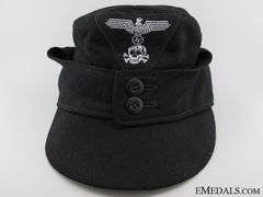 A Late War M43 Ss Panzer Field Cap