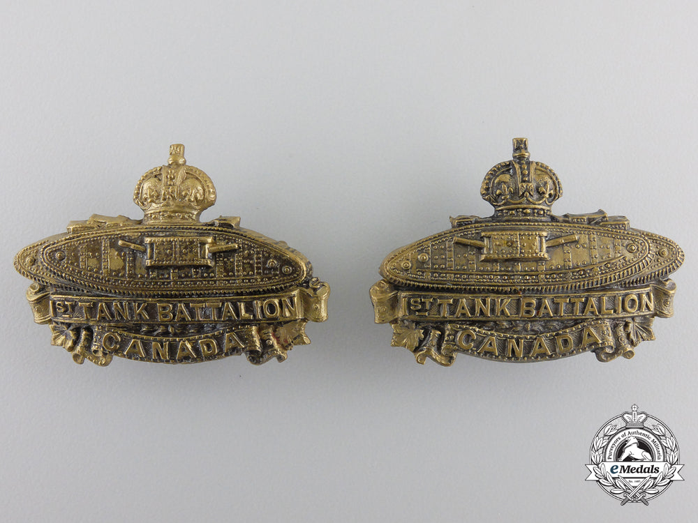 a_first_war1_st_canadian_tank_battalion_collar_badge_pair_img_01_19_15