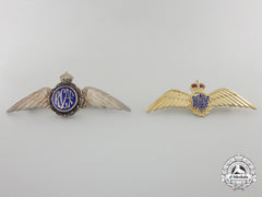 Two Second War Royal Canadian Air Force (Rcaf) Pins