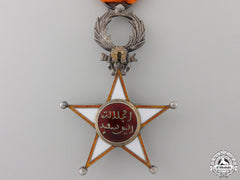A Moroccan Order Of Ouissam Alaouite; Fifth Class